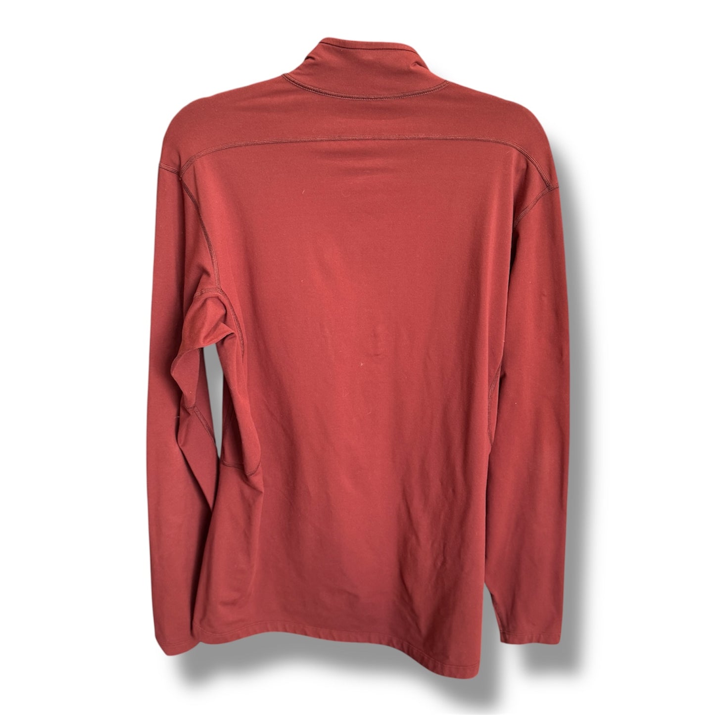 Arc'teryx Rho LT Zip Neck Base Layer Shirt Solaris Red Size Large