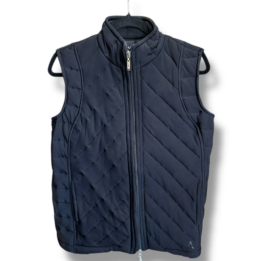 Anatomie Black Diagonal Puffer Vest Size M