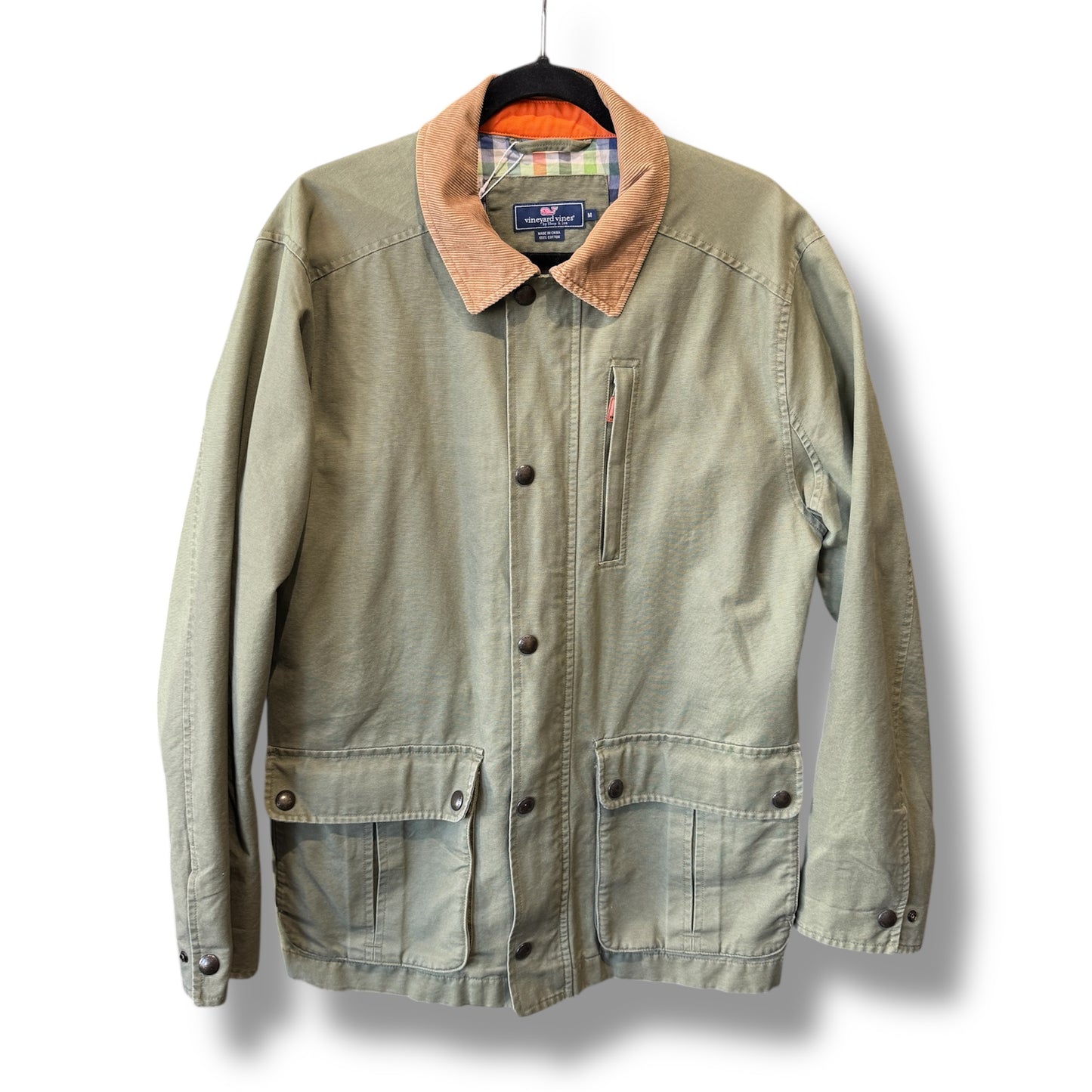 Vineyard Vines Olive Green Boatyard Canvas Jacket  Medium Men's