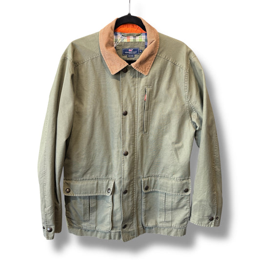 Vineyard Vines Olive Green Boatyard Canvas Jacket  Medium Men's