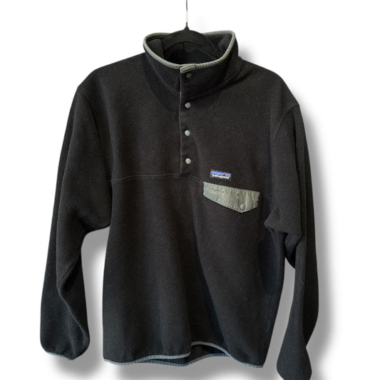 Patagonia Synchilla Snap-T Fleece Pullover Black Size M Men's