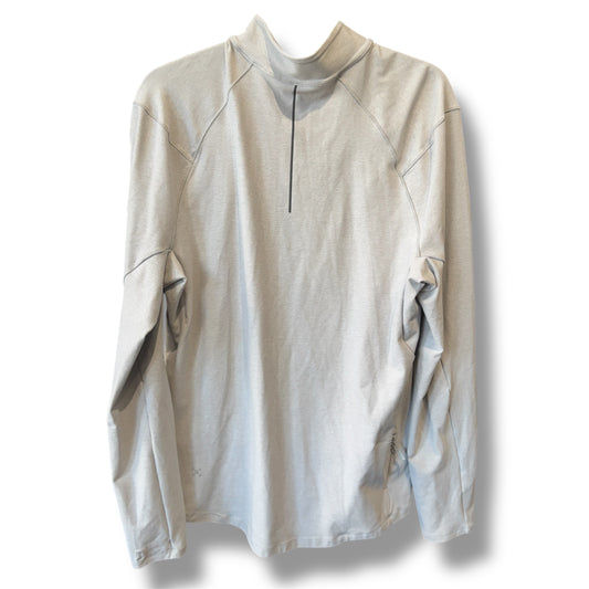 Lululemon Soft Jersey Half Zip Heather Silver Size L Men's