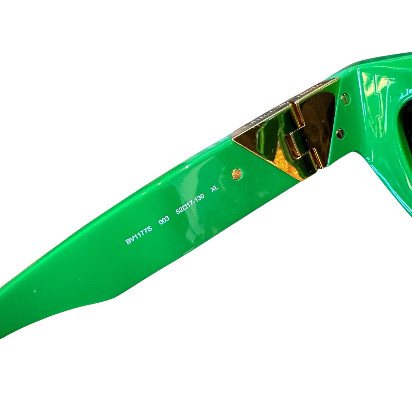 Bottega Veneta Green Triangle 52MM Cat Eye Sunglasses