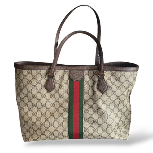 Gucci Ophidia Supreme GG Monogram Brown Tote