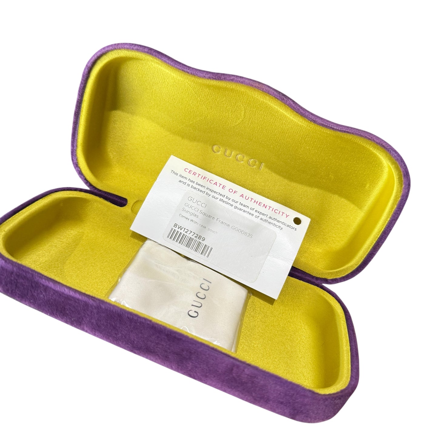 Gucci Cat Eye Hollywood Forever Sunglasses with Case
