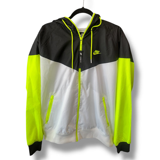 New Nike Neon Green Windbreaker Size Large Men's