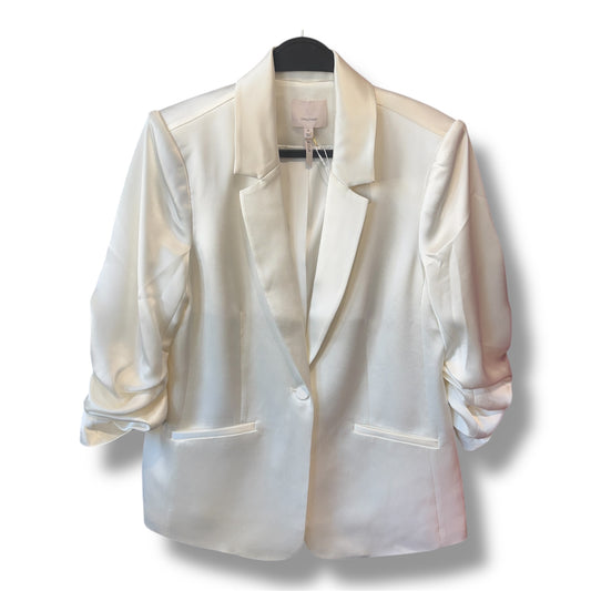 Cinq a Sept Kylie White Ivory Single Breast Blazer Size 8