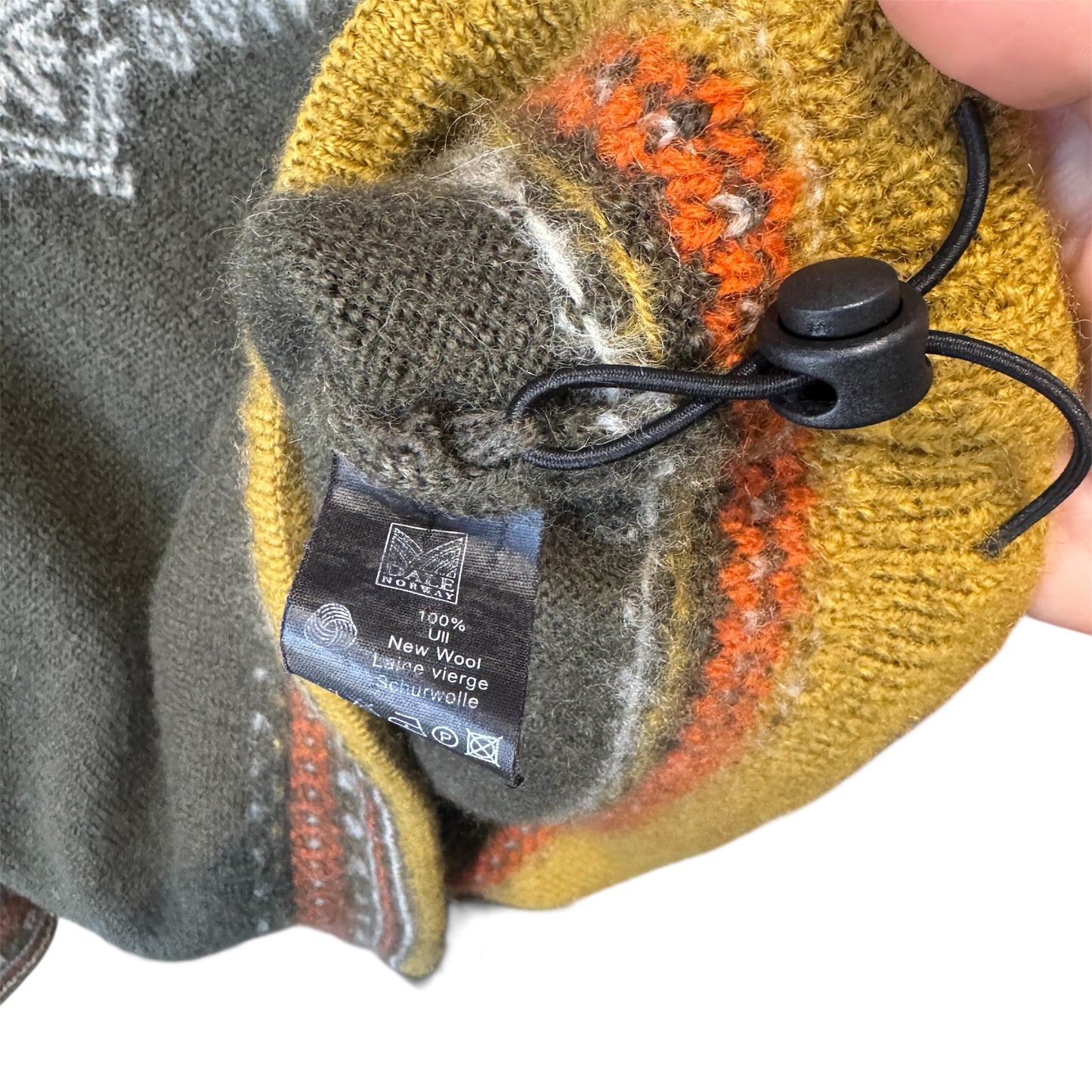 Dale of Norway Wool Nordic Sweater Medium Quarter Zip Fair Isle Green