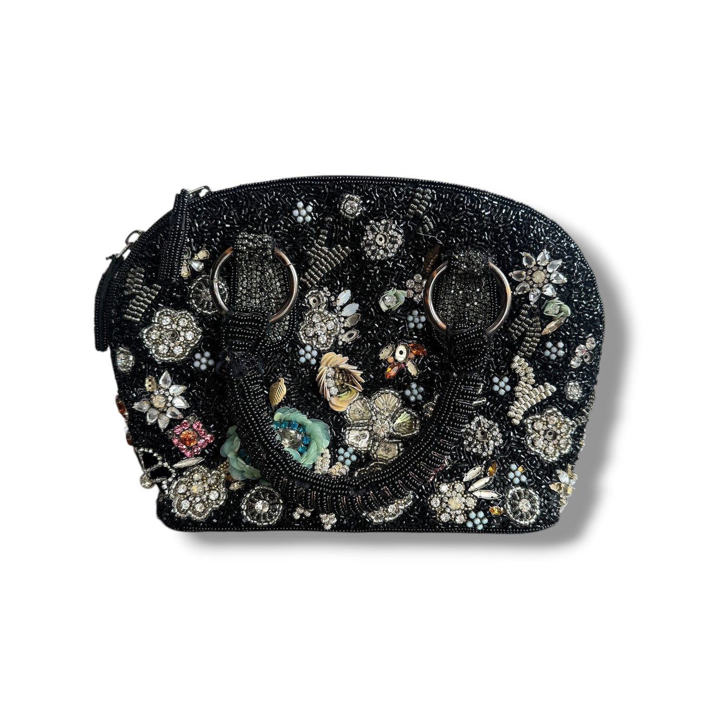 Mary Frances Date Night Top Handle Handbag Beadwork
