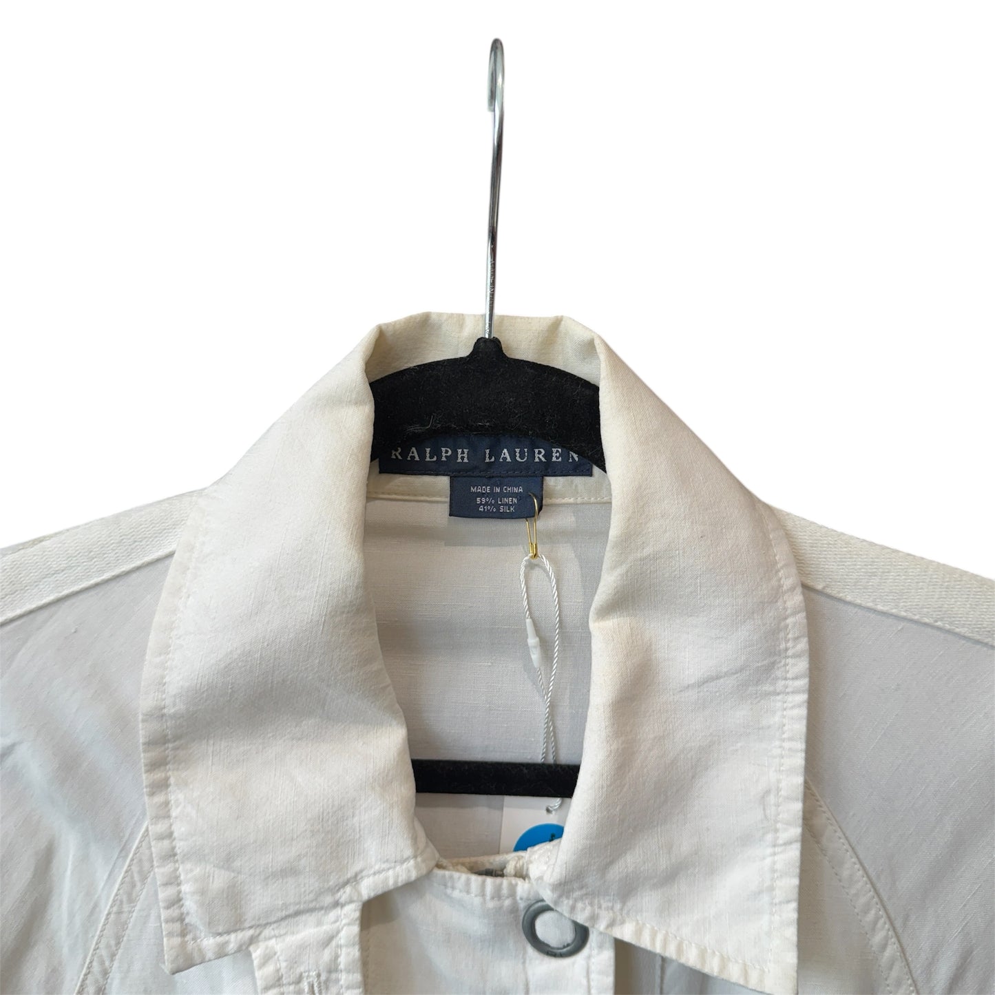 Ralph Lauren Parachute White Military Jacket Size Medium