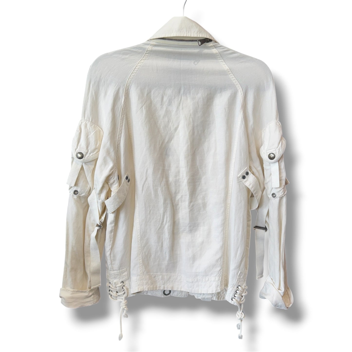 Ralph Lauren Parachute White Military Jacket Size Medium