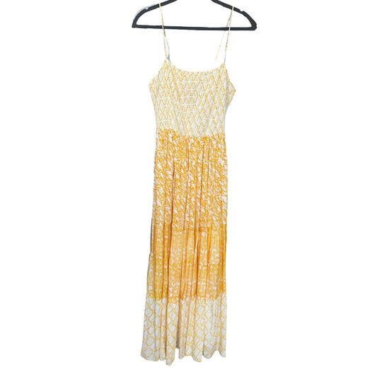 Ash & Eden Yellow Floral Maxi Dress Brand New Mediu,