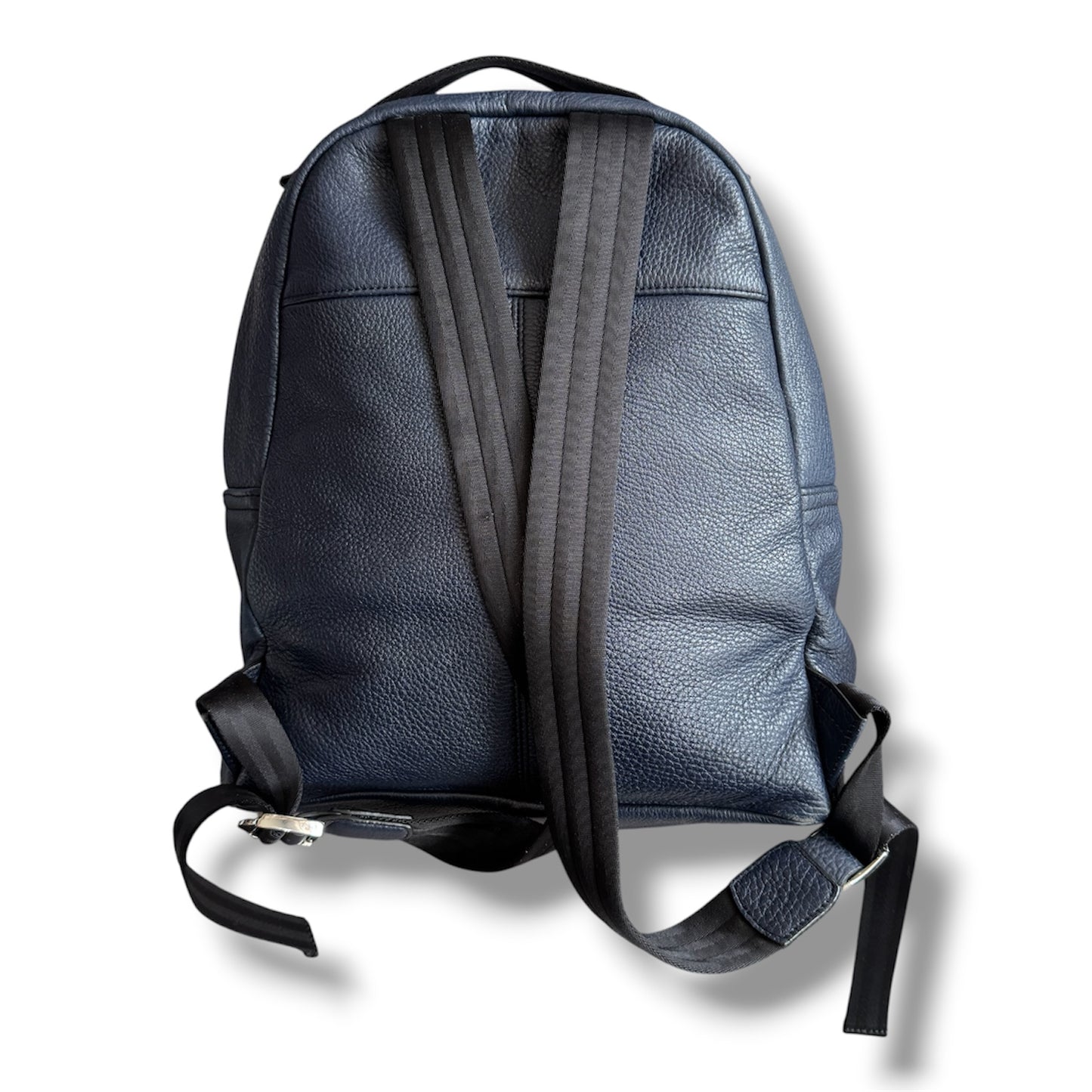 Marc Jacobs Leather Varsity Backback in Navy Blue