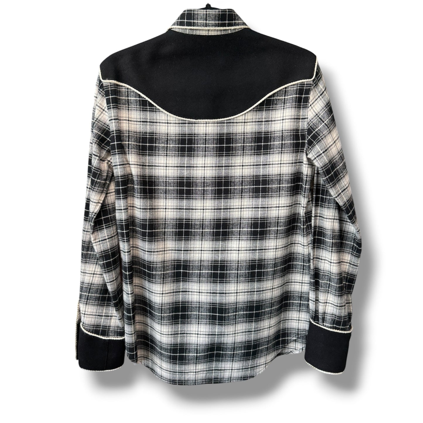 Dsquared2 Floral Embroidered Western Tartan Shirt Size 44