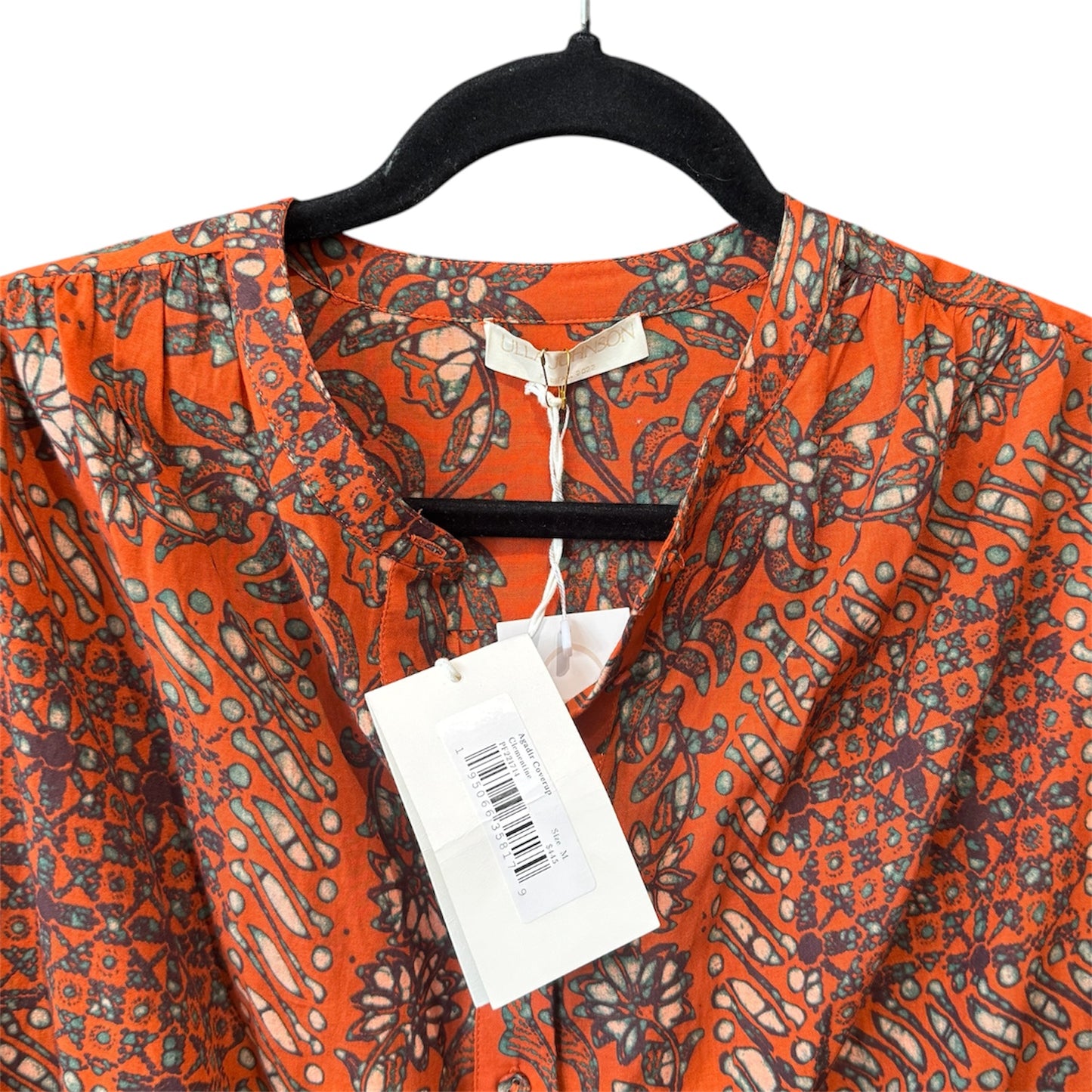 New Ulla Johnson Agadir Coverup Orange Belted Dress Size Medium