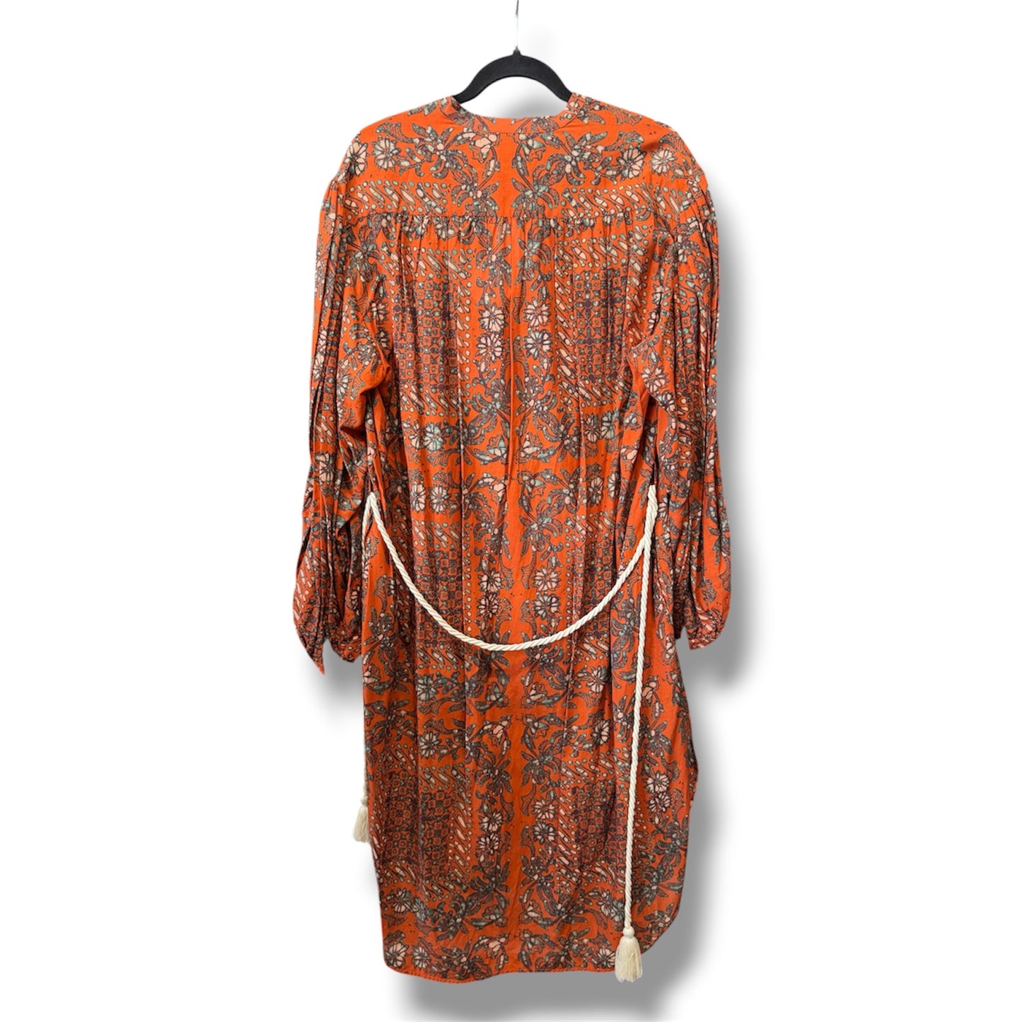 New Ulla Johnson Agadir Coverup Orange Belted Dress Size Medium