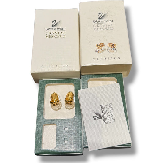 Swarovski Crystal Memories Classics Baby Shoes with Box