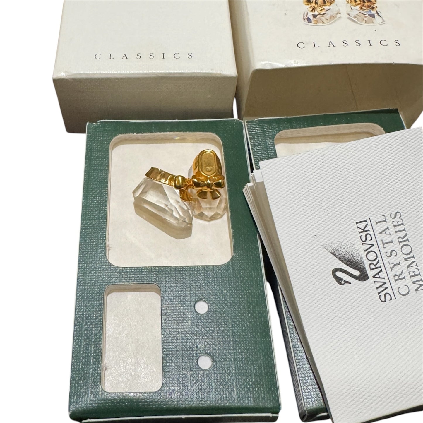 Swarovski Crystal Memories Classics Baby Shoes with Box