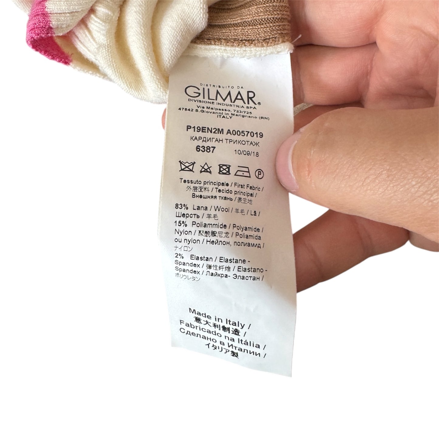 Nº21 Multicolor Tan Cardigan Size 40