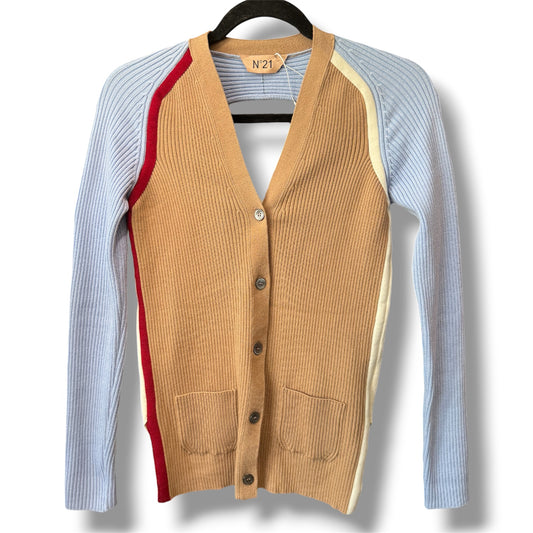 Nº21 Multicolor Tan Cardigan Size 40