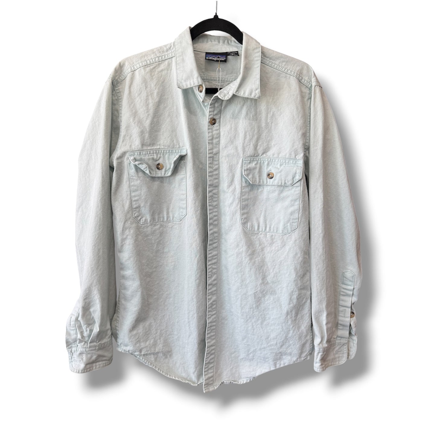 Vintage Patagonia Work Shirt Light Blue Size M Men's