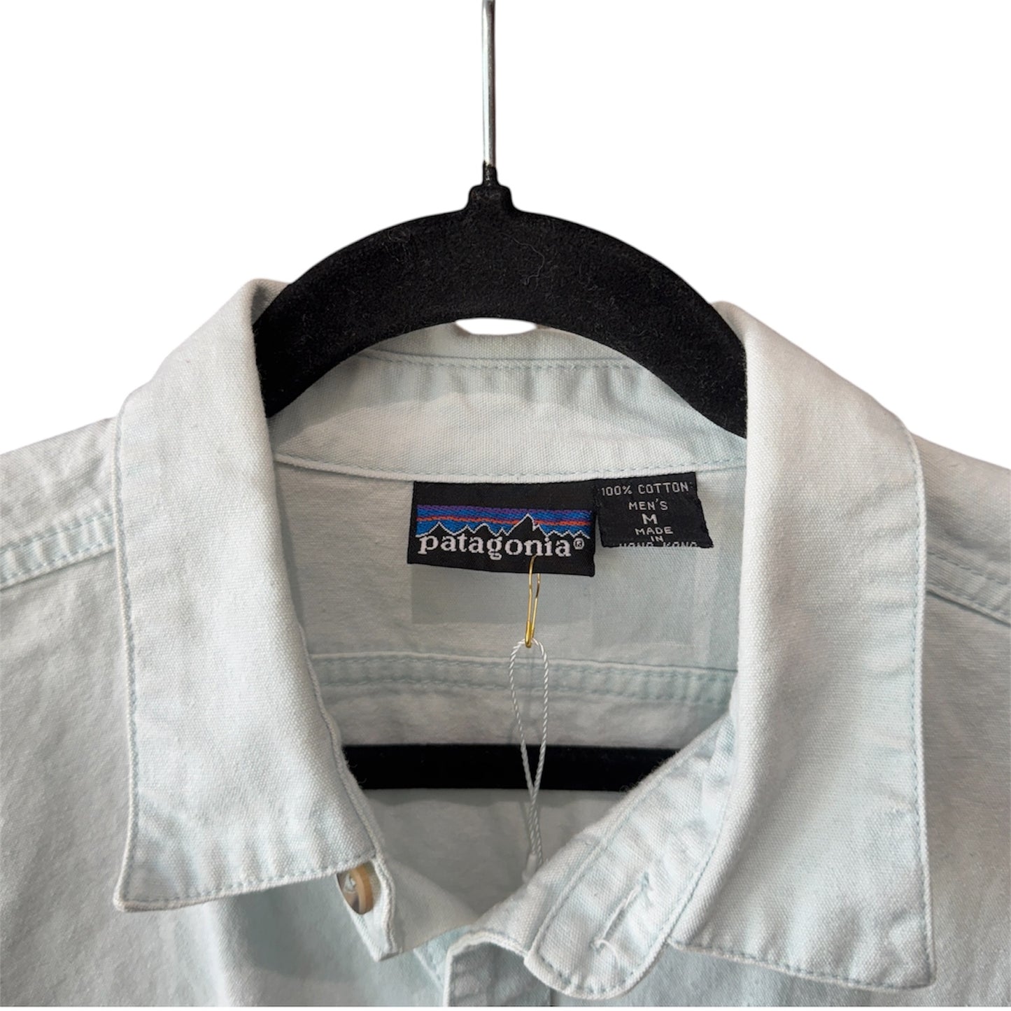Vintage Patagonia Work Shirt Light Blue Size M Men's
