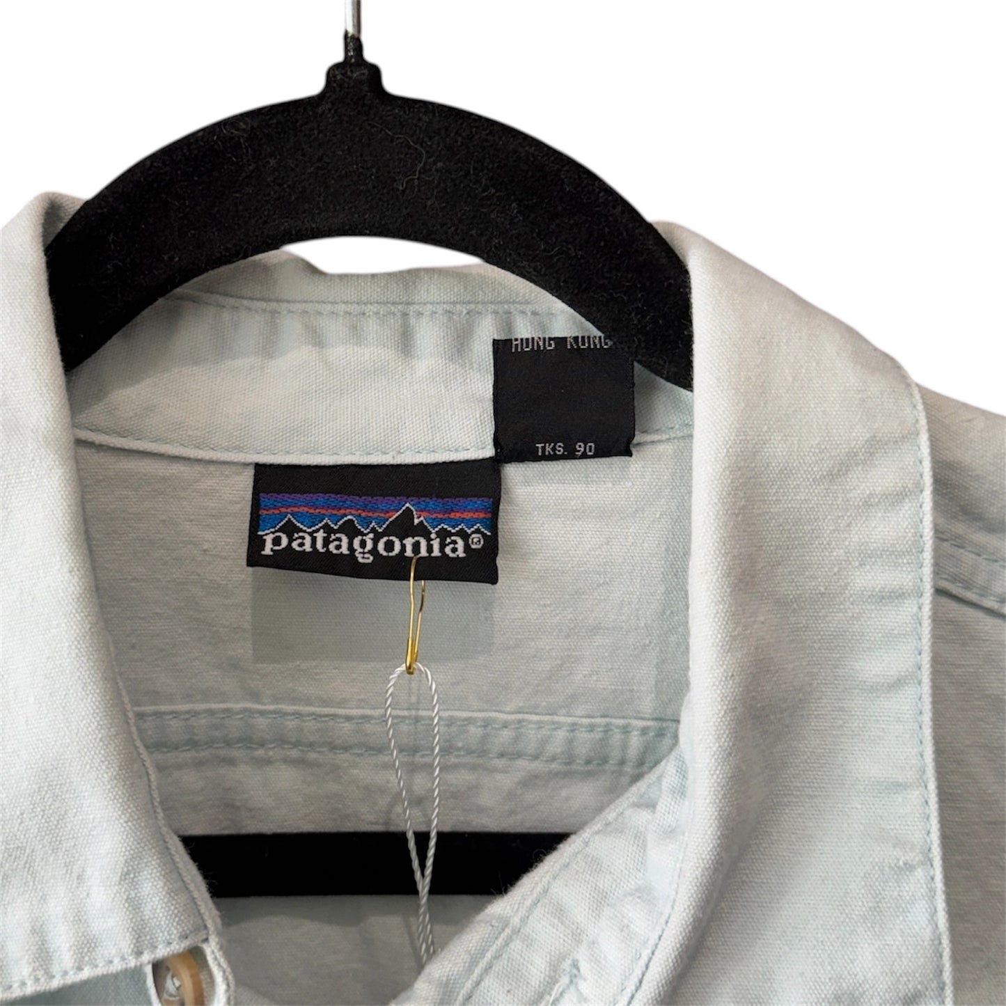 Vintage Patagonia Work Shirt Light Blue Size M Men's