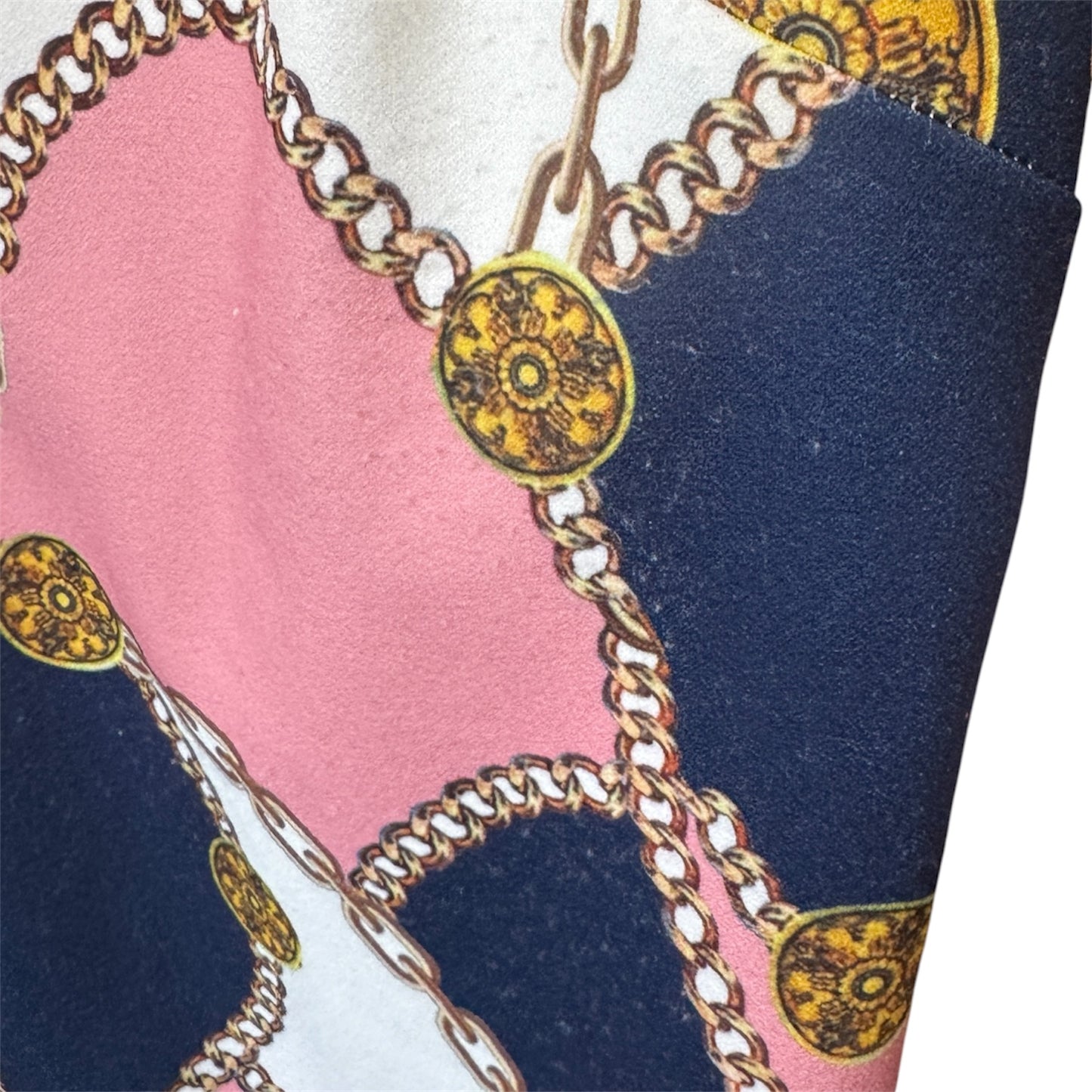 Boston Proper Chain-Print Sleeveless Dress Size M