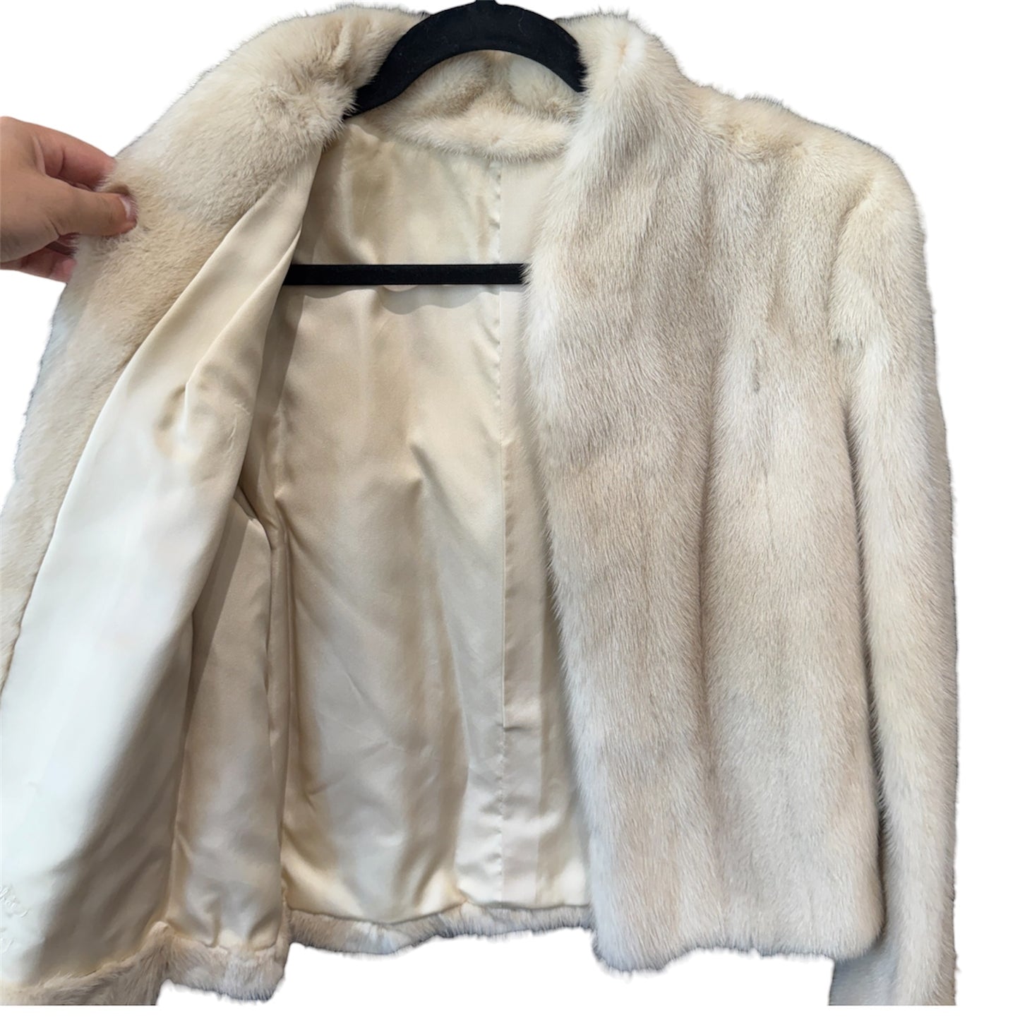 Vintage Mink Ivory Mink Fur Coat