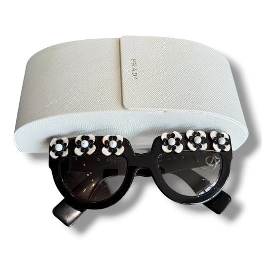 Prada SPR26P Flower Poeme Sunglasses