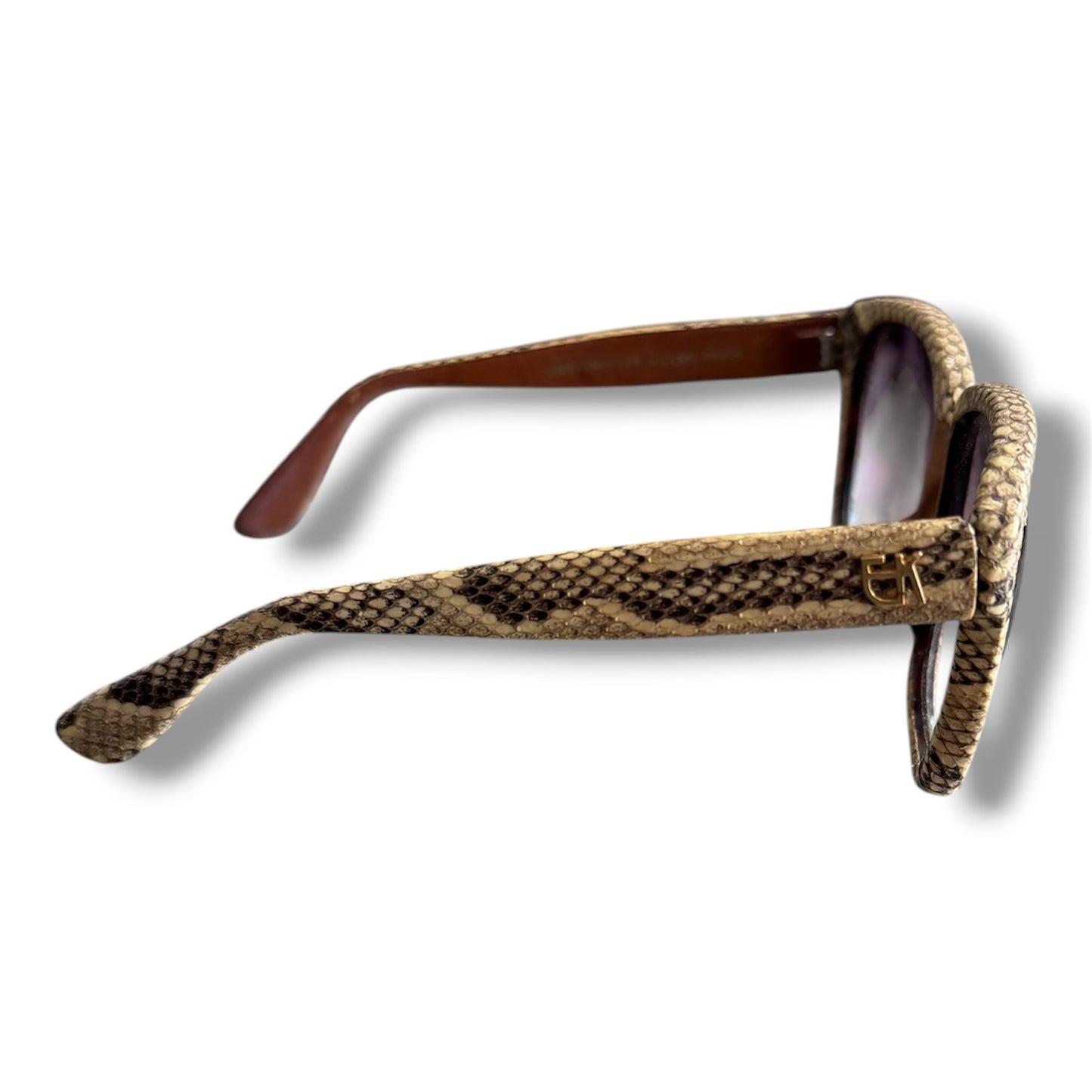 Emmanuelle Khanh Python 1970's Sunglasses Made in France
