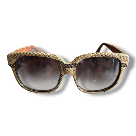Emmanuelle Khanh Python 1970's Sunglasses Made in France