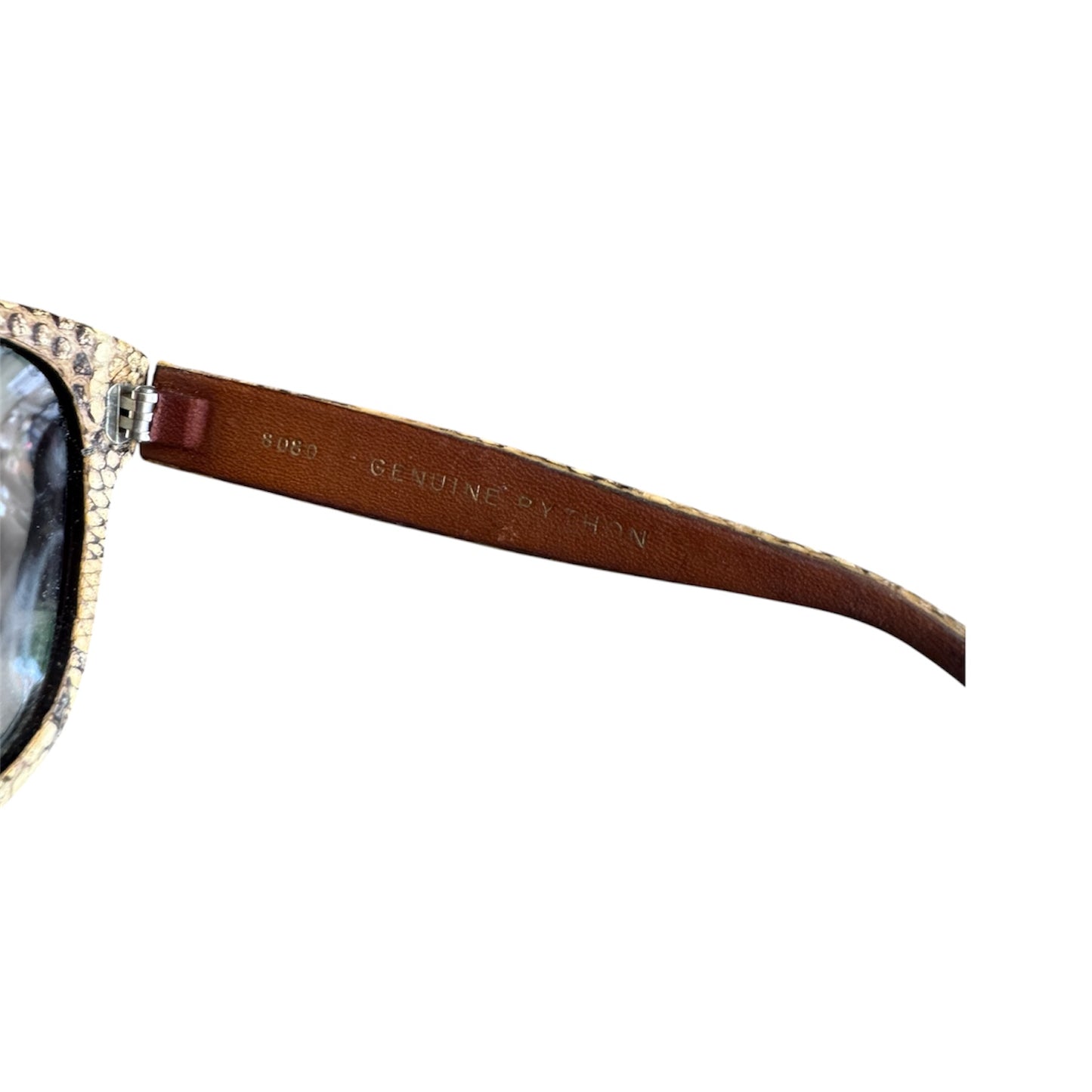 Emmanuelle Khanh Python 1970's Sunglasses Made in France