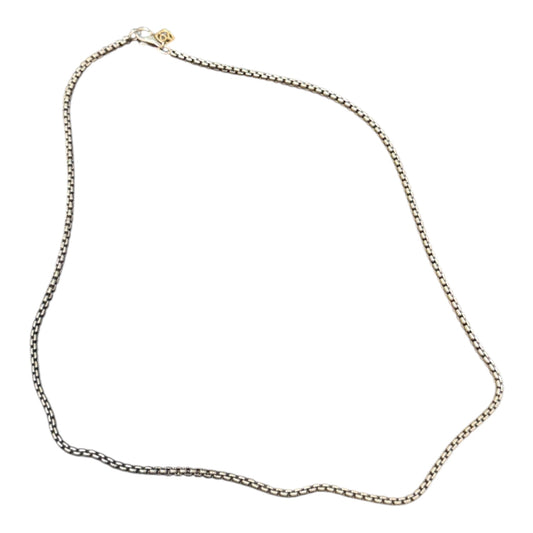 David Yurman Silver Box Chain Necklace 20"