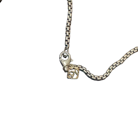 David Yurman Silver Box Chain Necklace 20"