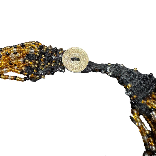 Abacus Original 20 Strand Beaded Gold Necklace