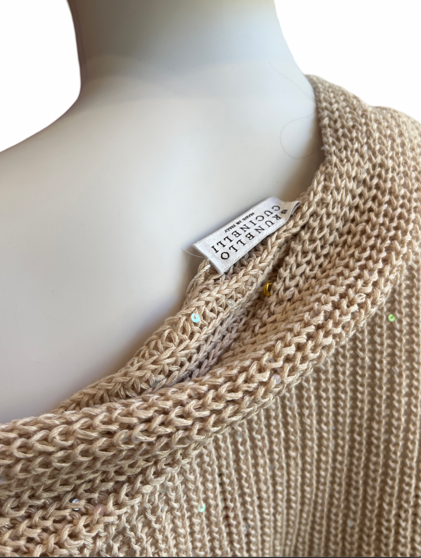 Brunello Cucinelli Sequins Sparkly Sweater /S