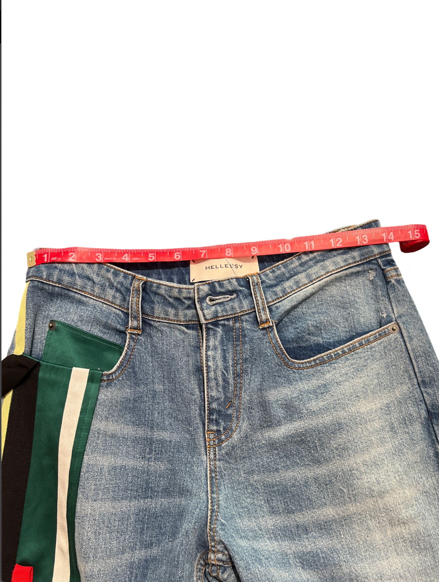 Hellesy Ono Silk Ribbon Accent Jeans