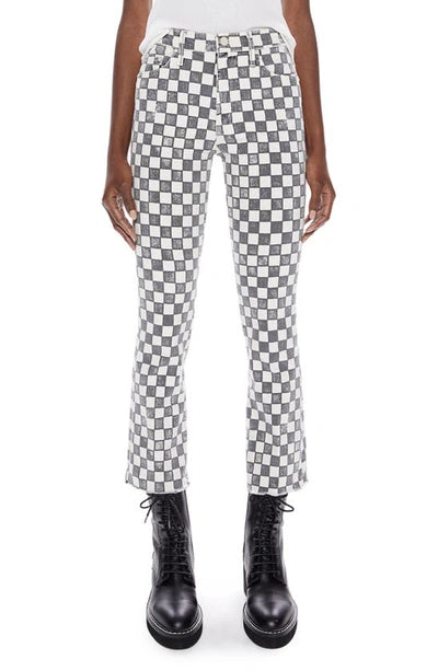MOTHER The Insider Checkerboard Ankle Jeans Size 27